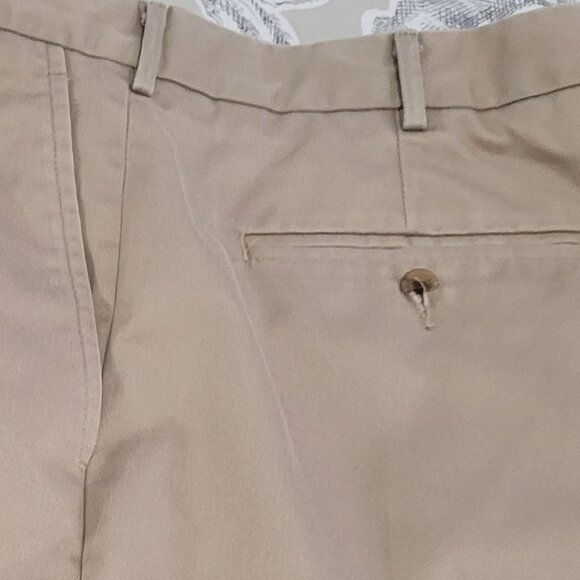 Lands' End Men's Pleated Waist Cuffed Cotton Twill Pants 34 x 30 - Picture 10 of 10